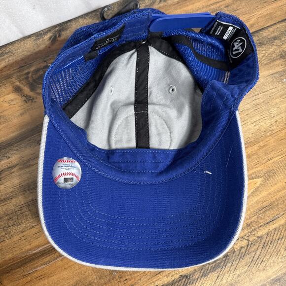 Texas Rangers MLB Baseball Hat Embroidered Logo Blue Mesh Snapback NWOT Women's - Picture 7 of 9